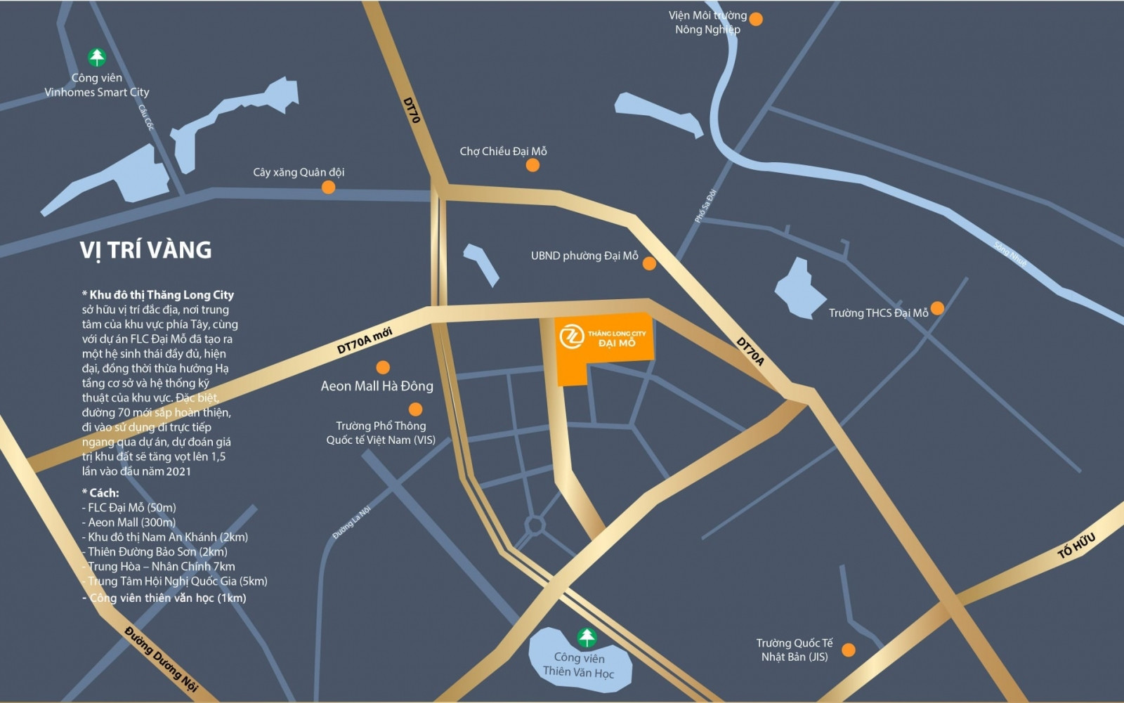 Bản đồ vị trí chiến lược của chung cư B32 Đại Mỗ