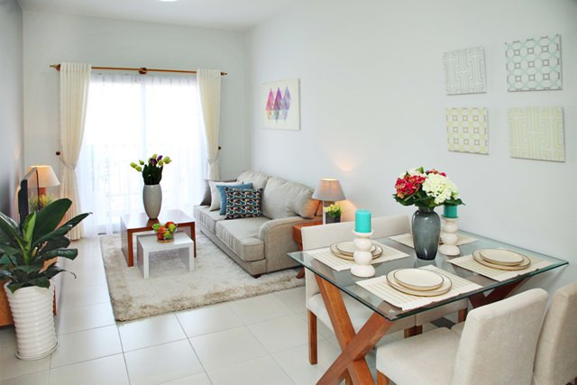 Hình ảnh thiết kế nội thất căn hộ Nest Home, tối ưu không gian sống hiện đại.