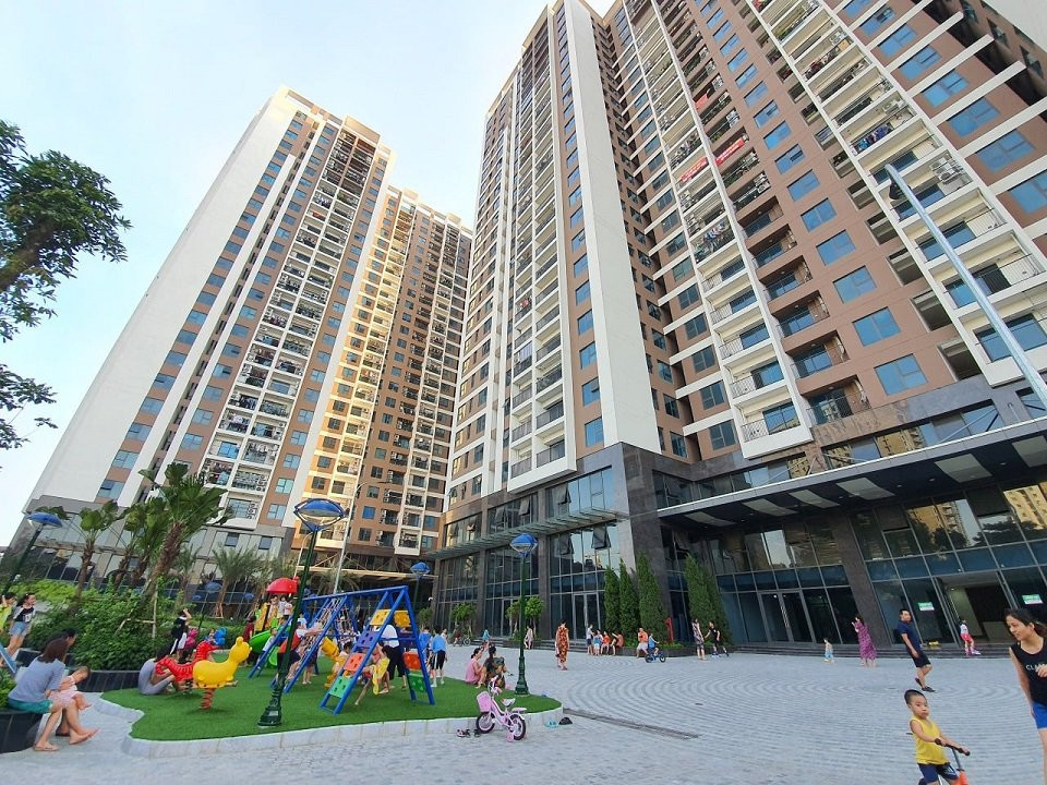 Hình ảnh thực tế chung cư 176 Định Công đã bàn giao và có cư dân