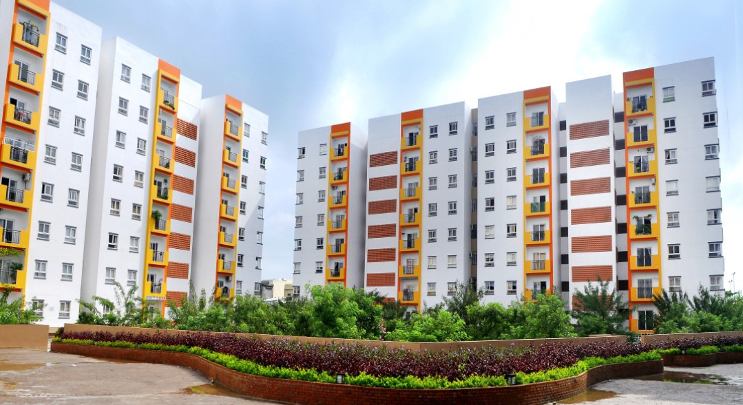 Hình ảnh tổng quan một góc chung cư Nest Home Đà Nẵng, nơi lý tưởng cho những ai đang tìm kiếm căn hộ Nest Home để an cư.