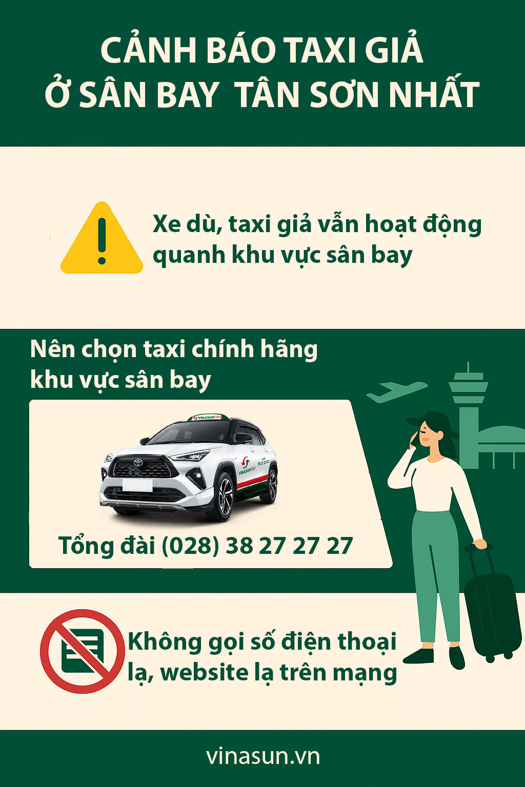 Hình ảnh về tình trạng taxi giả tại sân bay