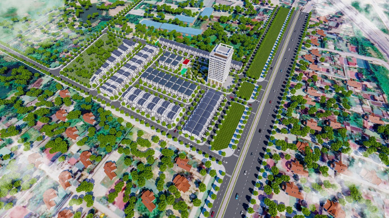Phối cảnh dự án bất động sản với các căn hộ chung cư dưới 1 tỷ tại Vinh