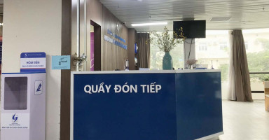 Quầy đăng ký khám theo yêu cầu tại Bệnh viện Lão khoa, hỗ trợ khám đau đầu hiệu quả