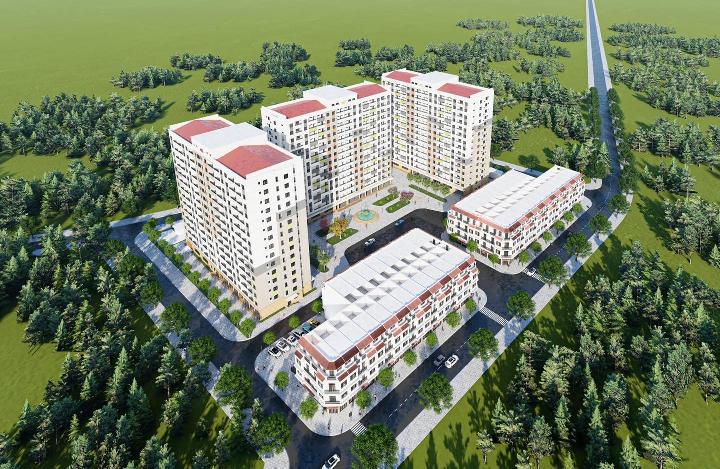 Vị trí thuận lợi của dự án chung cư Tân Thành Eco 3 tại trung tâm phường Quảng Thắng