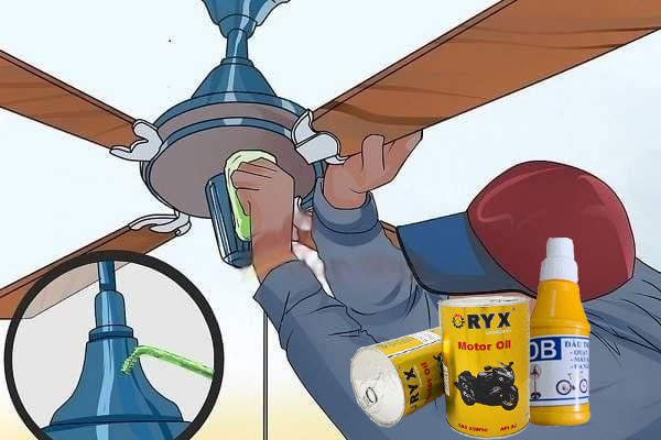 Các loại dầu bôi trơn khác nhau dành cho quạt điện