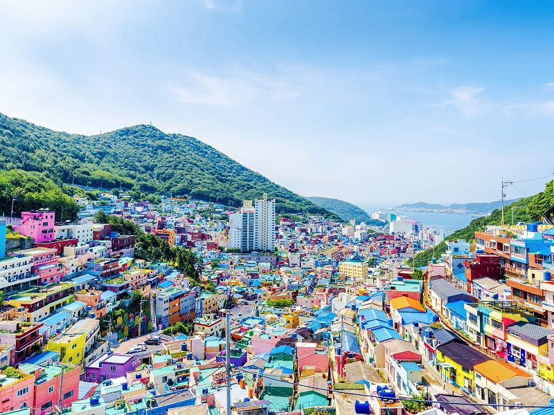 Một góc nhìn cảnh biển tại Busan, thành phố cảng lớn thứ hai