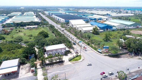 Bản đồ minh họa vị trí chiến lược và khả năng kết nối của khu công nghiệp Vĩnh Lộc A với các tuyến đường huyết mạch.