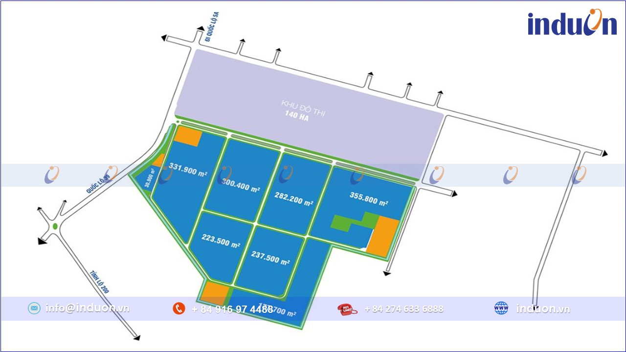 Bản đồ quy hoạch KCN Yên Mỹ II, Hưng Yên