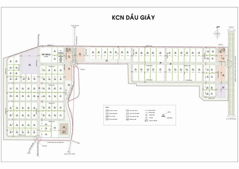 Bản đồ quy hoạch khu công nghiệp Dầu Giây
