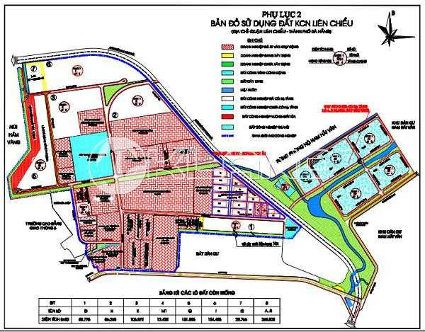 Bản đồ quy hoạch Khu công nghiệp Liên Chiểu Đà Nẵng