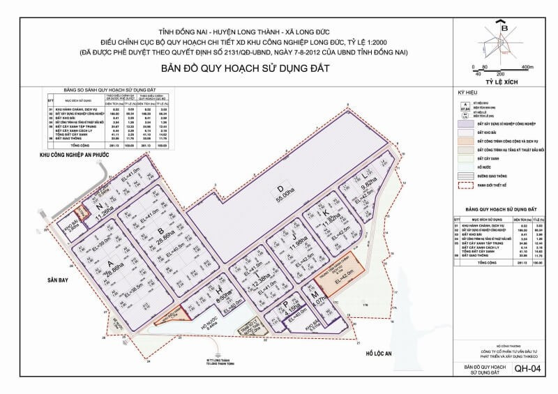Bản đồ quy hoạch khu công nghiệp Long Đức
