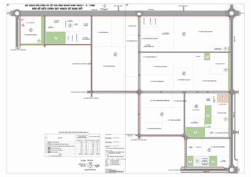 Bản đồ quy hoạch khu công nghiệp Nhơn Trạch III
