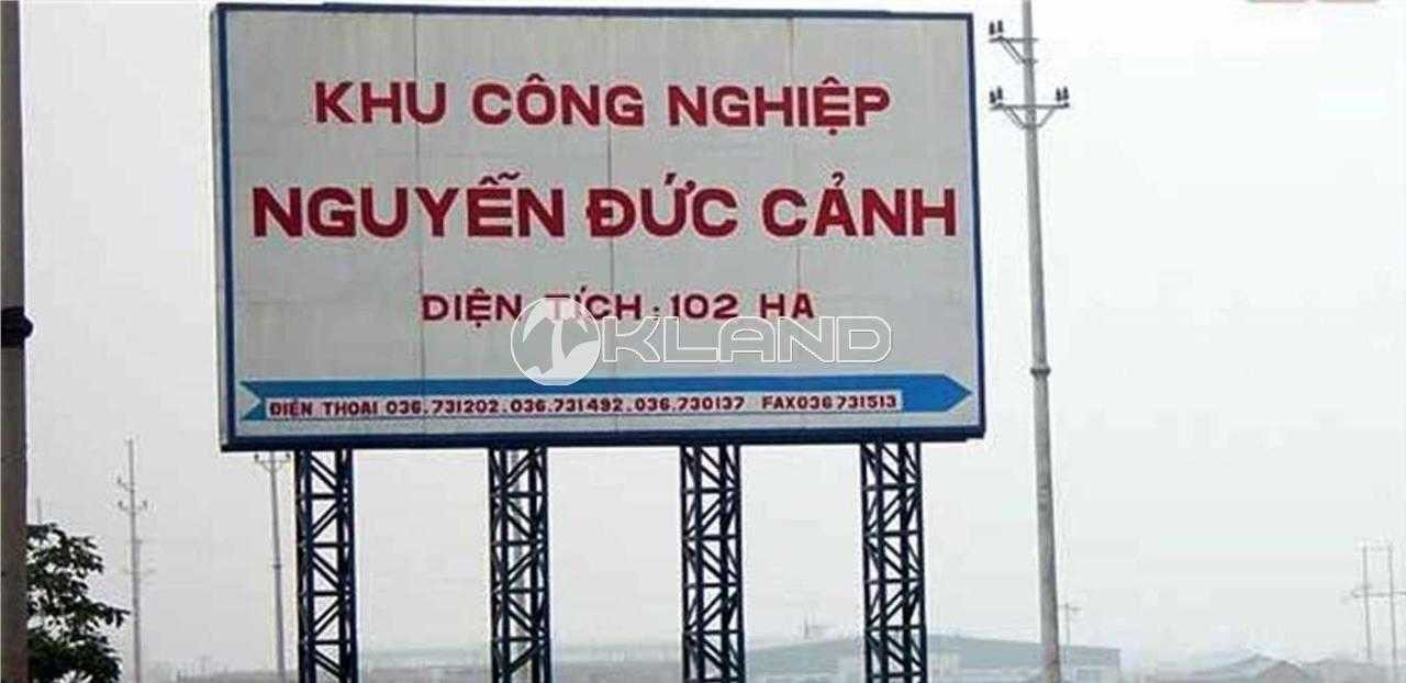 Bản đồ quy hoạch tổng thể khu công nghiệp Nguyễn Đức Cảnh tại Thái Bình, thể hiện vị trí chiến lược và các khu vực chức năng chính.