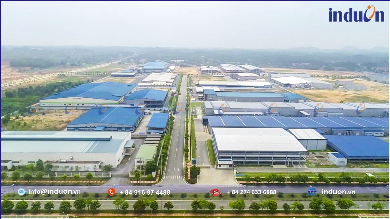 Bản đồ quy hoạch tổng thể khu công nghiệp Tân Phú Thạnh với các phân khu chức năng rõ ràng