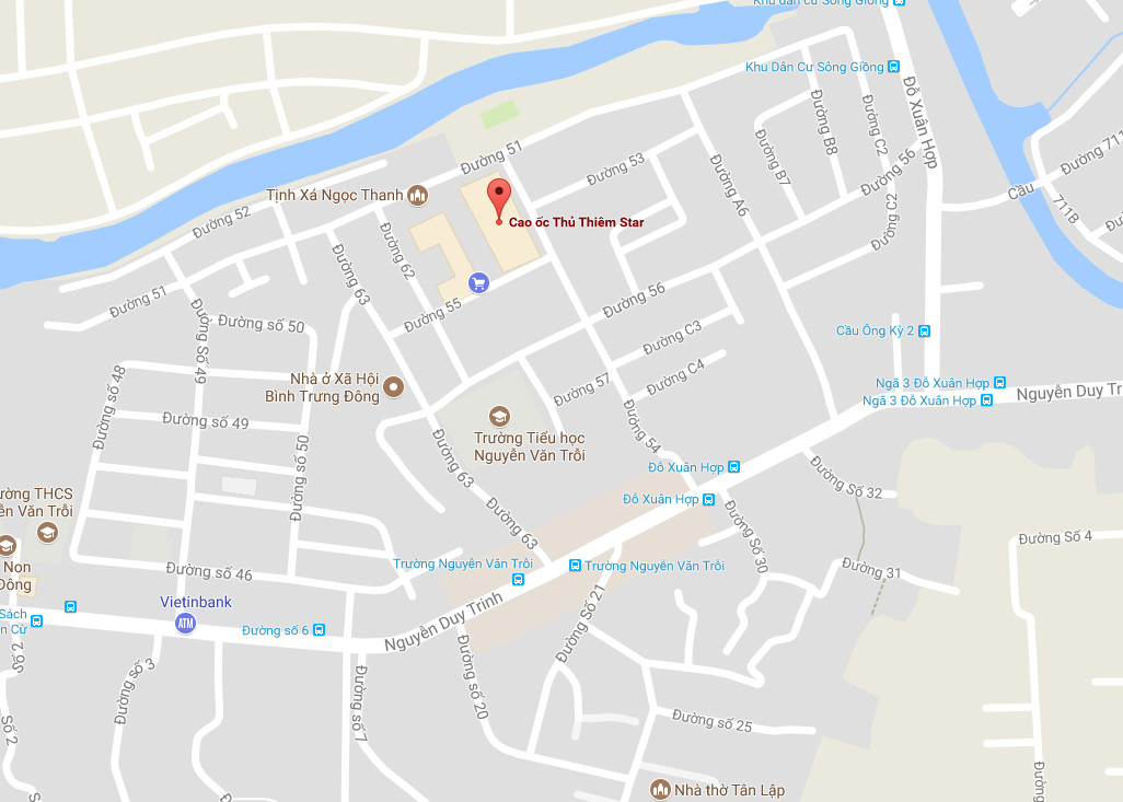 Bản đồ vị trí chiến lược của dự án Thủ Thiêm Star tại Quận 2