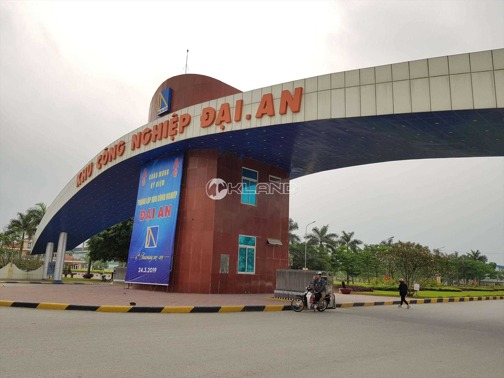 Bản đồ vị trí chiến lược của Khu công nghiệp Đại An, Hải Dương.