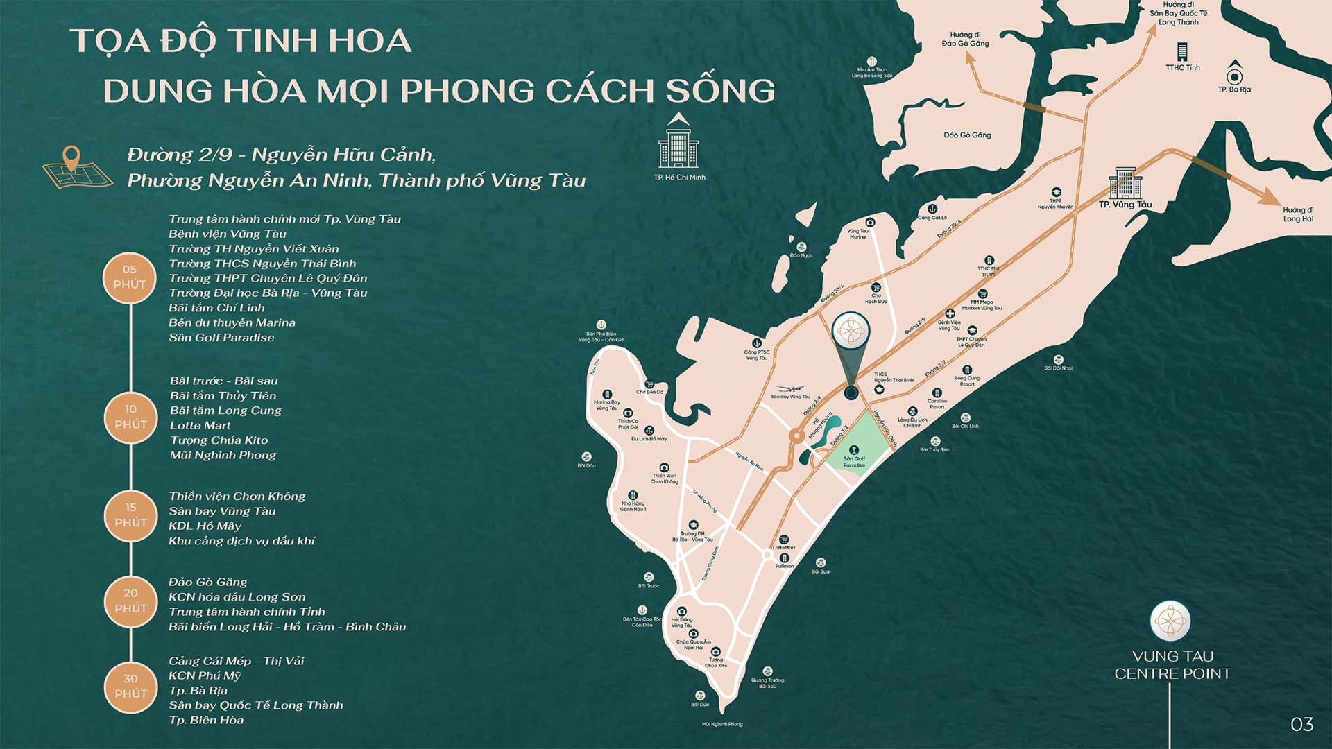 Bản đồ vị trí đắc địa của dự án căn hộ Vung Tau Centre Point tại thành phố Vũng Tàu