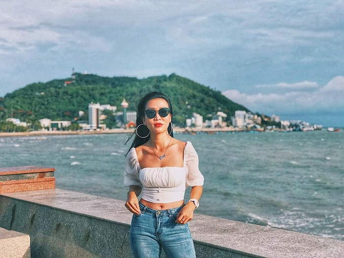 Biển Bãi Trước Vũng Tàu với vẻ đẹp lãng mạn khi chiều xuống, lý tưởng để chụp ảnh