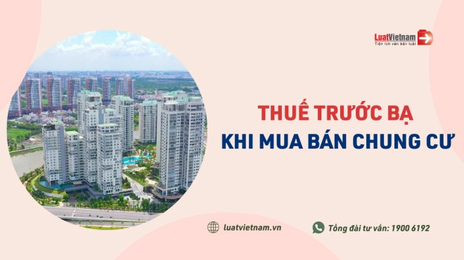 Biểu đồ minh họa quy trình tính lệ phí trước bạ khi mua bán chung cư Hà Đông