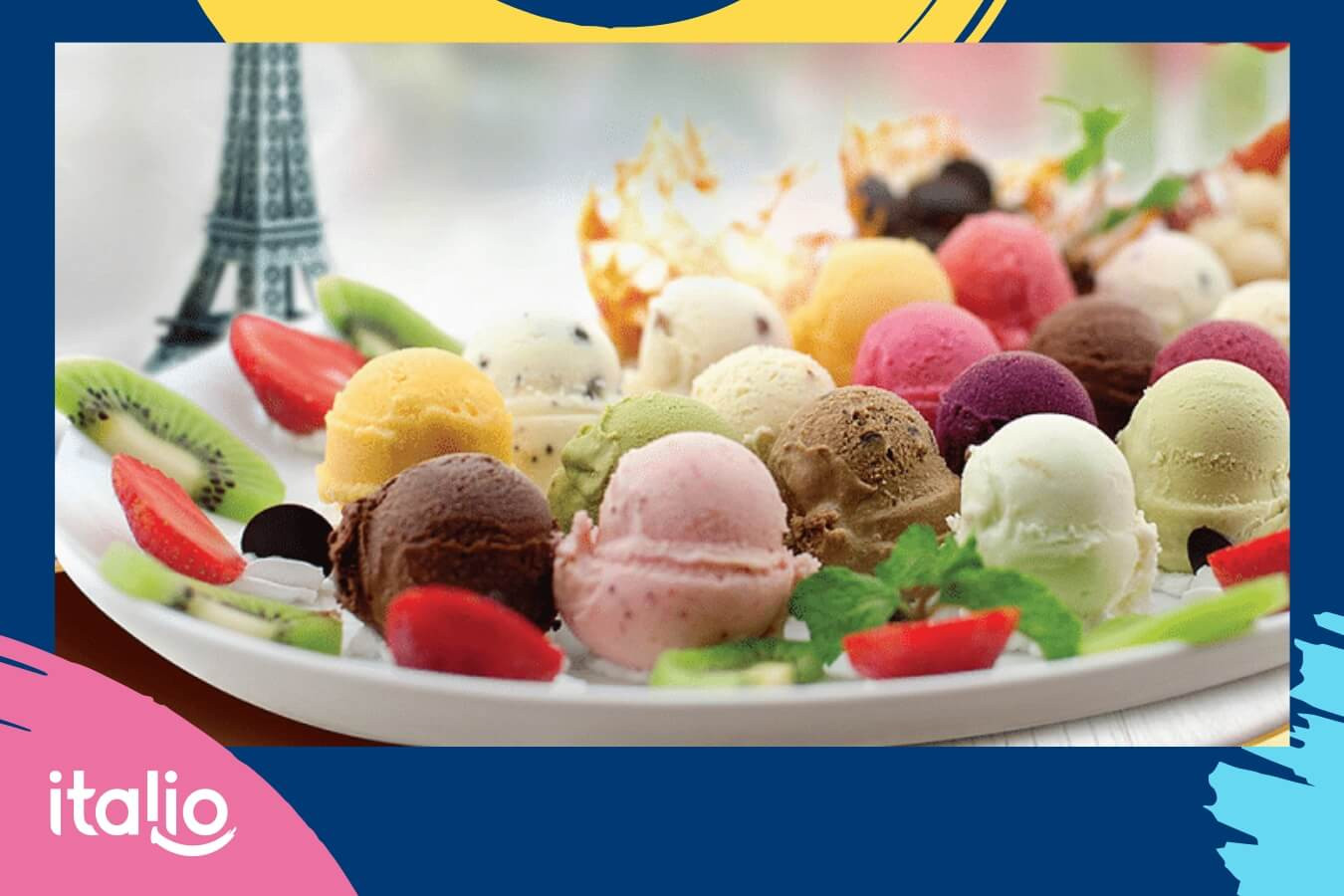 Các loại kem ký đa dạng hương vị