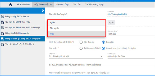 Chọn đối tượng hưởng hỗ trợ khi đóng BHXH tự nguyện