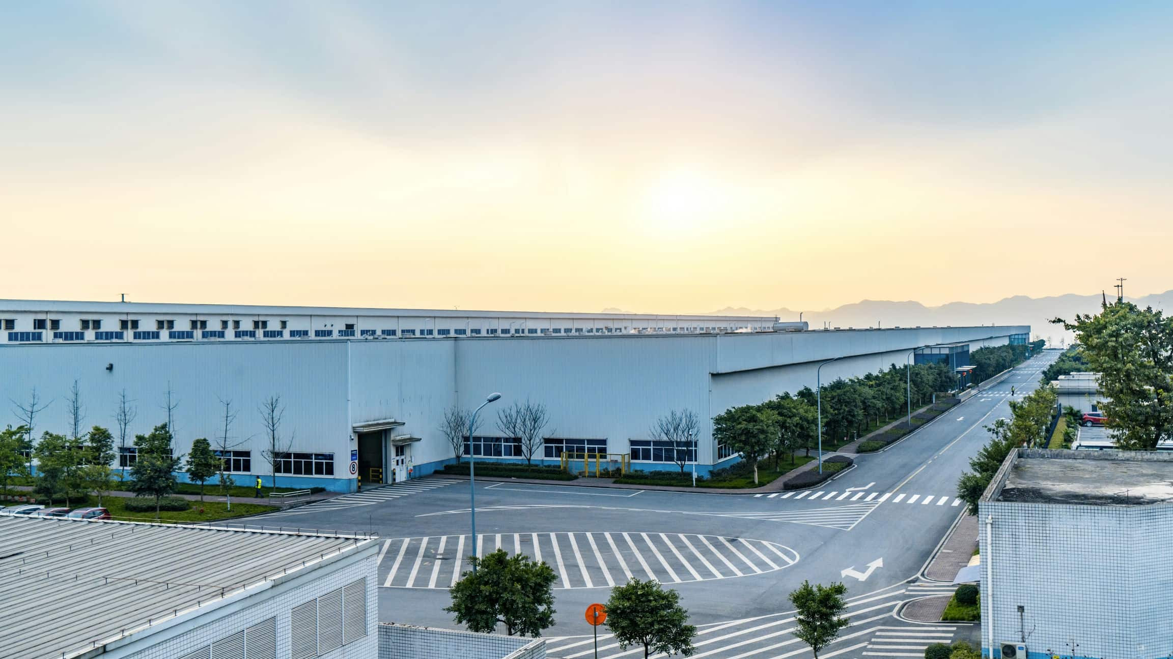 Cơ sở hạ tầng hiện đại của một khu công nghiệp