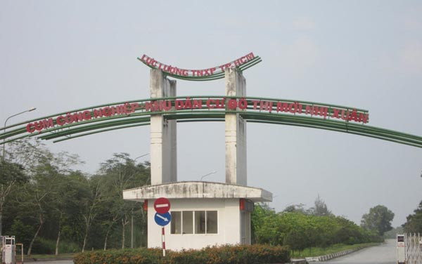 Cổng chào chính khu công nghiệp Nhị Xuân tại Hóc Môn, TP.HCM