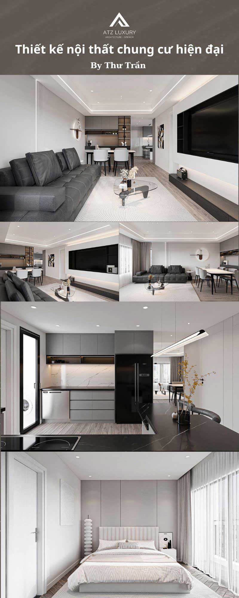 Hình ảnh căn hộ chung cư đẹp hiện đại với nội thất tinh tế