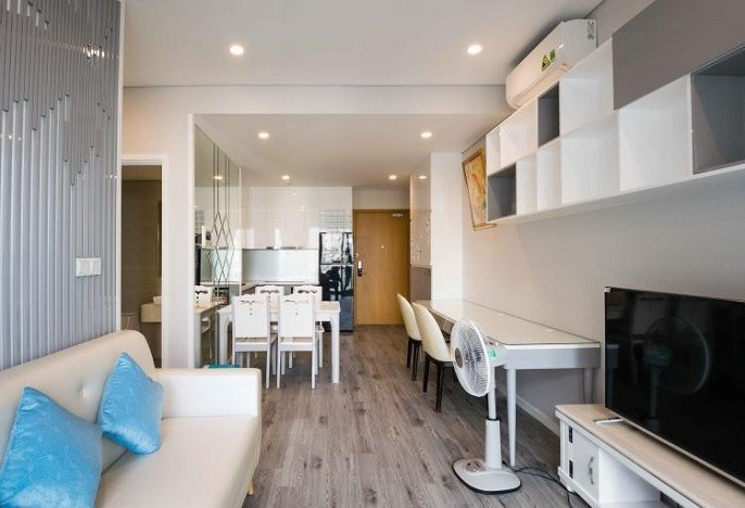 Hình ảnh chung cư hiện đại tại quận Hai Bà Trưng, minh họa thị trường thuê căn hộ sôi động