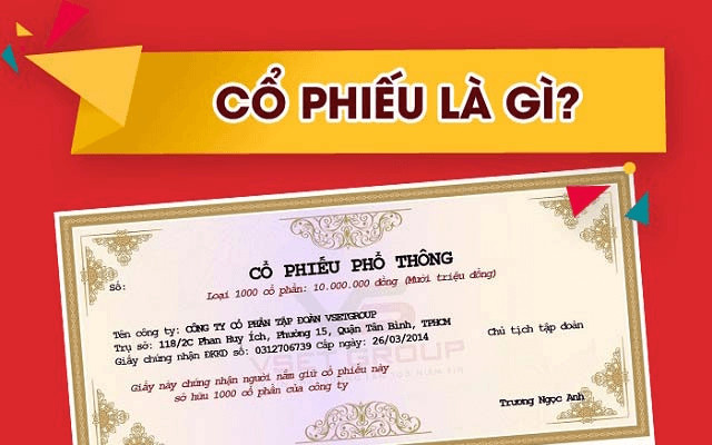 Hình ảnh minh họa cổ phiếu, một loại tài sản có thể mua bán trên thị trường chứng khoán Việt Nam