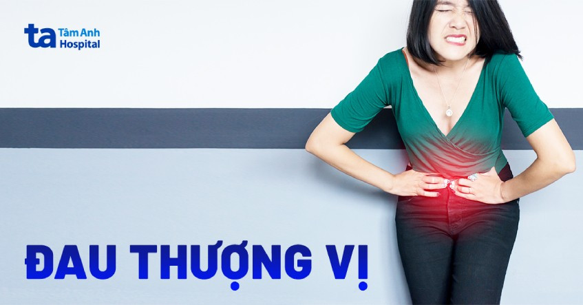 Hình ảnh minh họa vị trí đau thượng vị trên cơ thể người