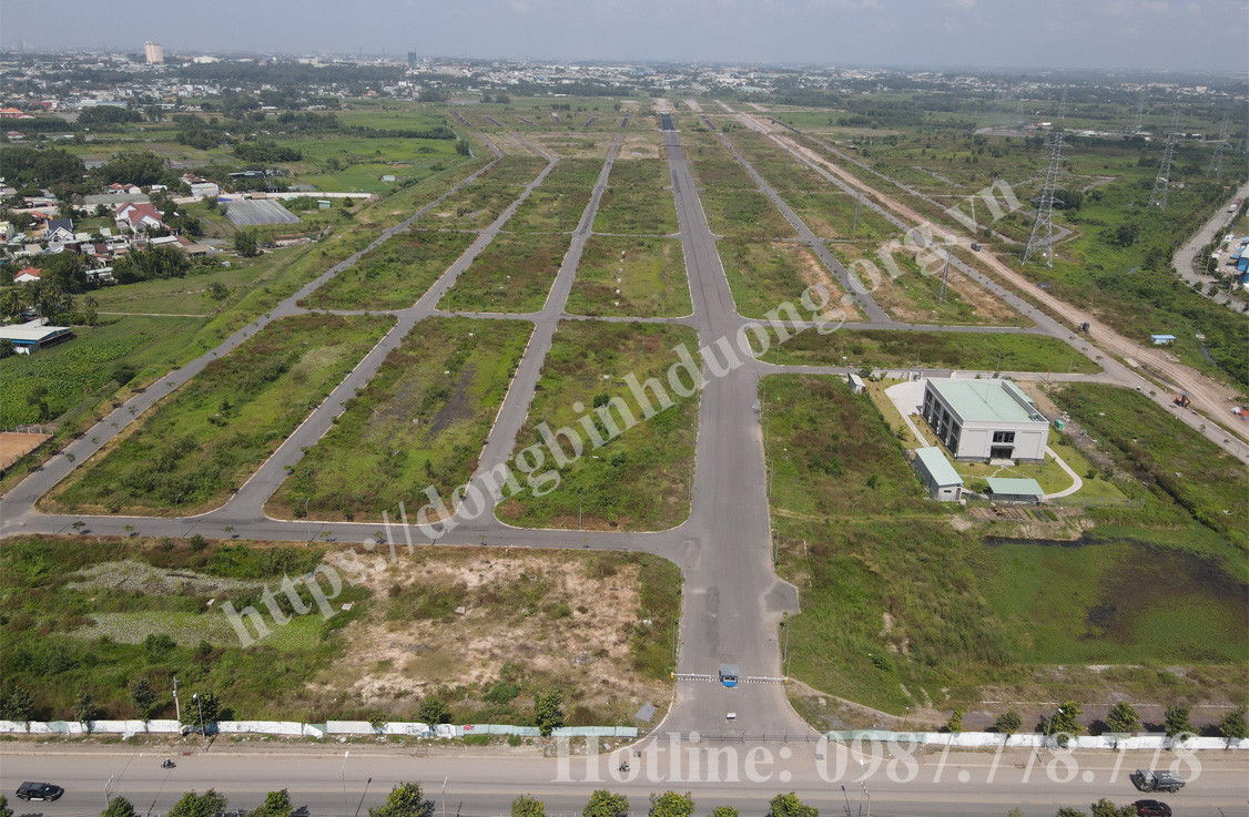 Hình ảnh thực tế dự án Đông Bình Dương tại Dĩ An, minh chứng cho tiến độ hạ tầng và pháp lý