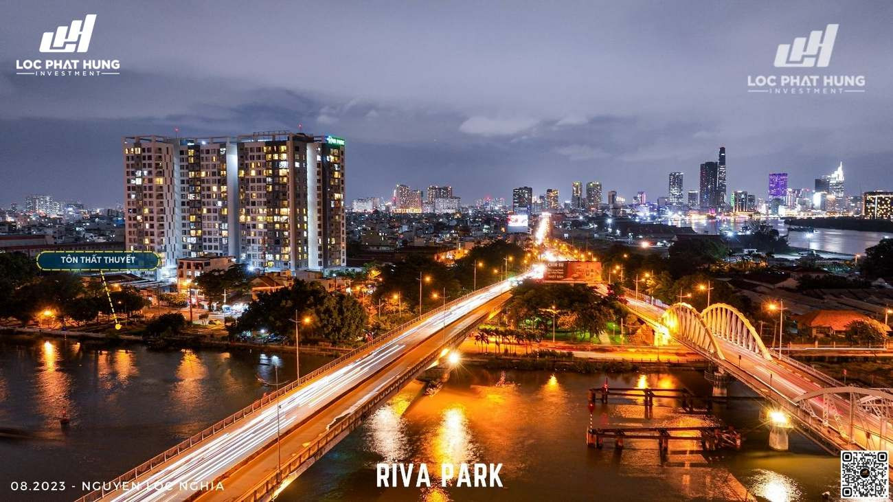 Hình ảnh thực tế tổng quan chung cư Riva Park Quận 4 từ trên cao