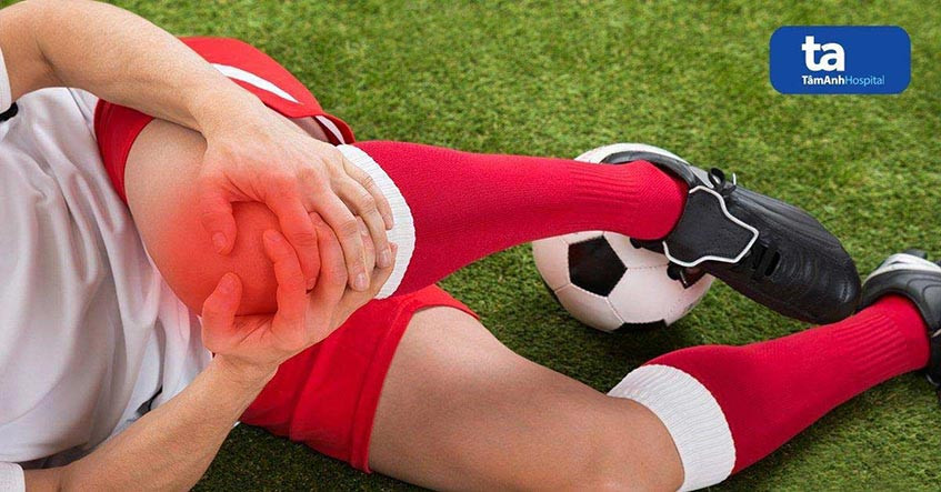 Hình ảnh vết thương đầu gối phổ biến khi chơi thể thao