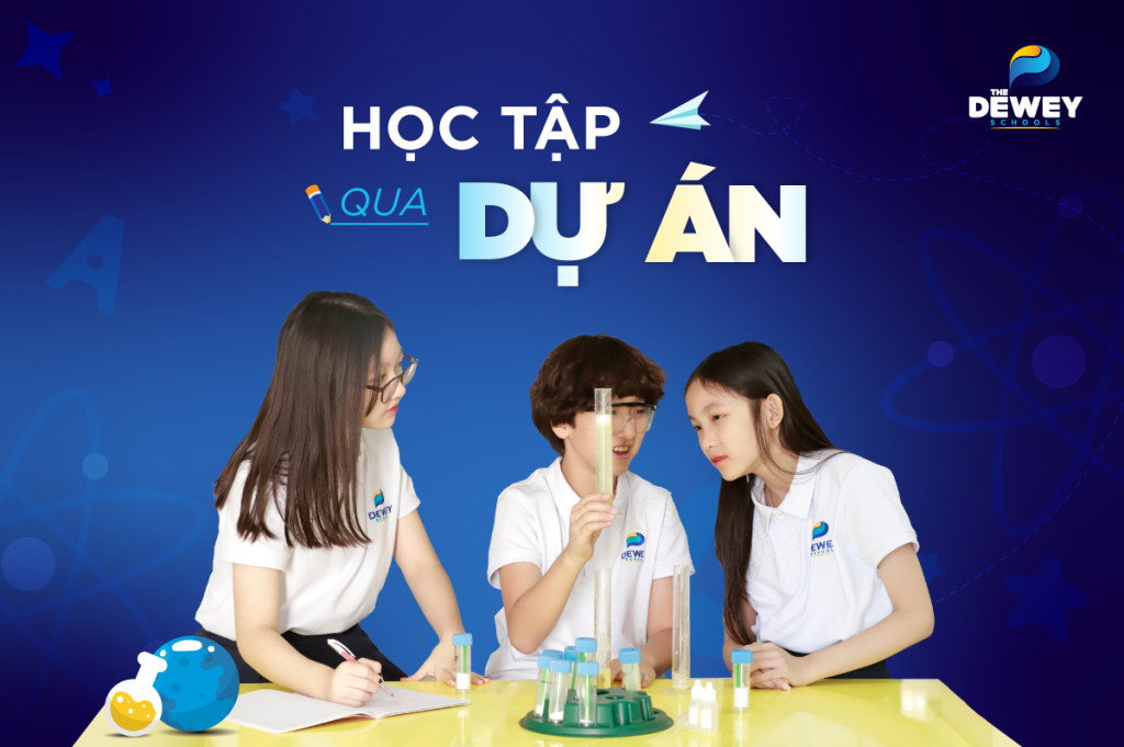 Học sinh làm việc nhóm trong dự án, phương pháp dạy học dự án