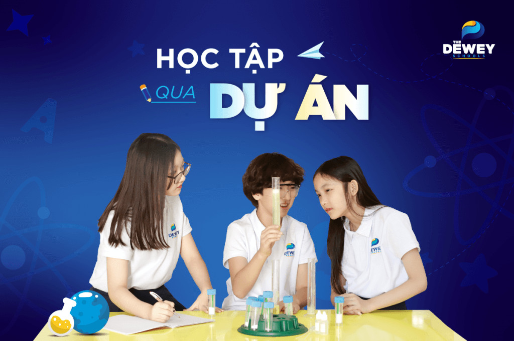 Học sinh thảo luận nhóm trong một dự án học tập là gì để phát triển kỹ năng làm việc tập thể.