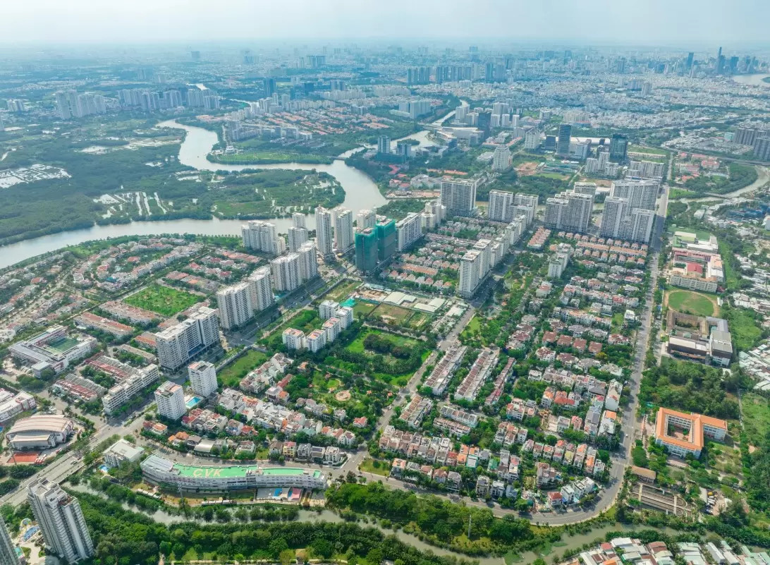 Khu Nam Viên Phú Mỹ Hưng, &quot;lá phổi xanh&quot; với biệt thự và căn hộ cao cấp, mang đến không gian sống đẳng cấp cho cư dân
