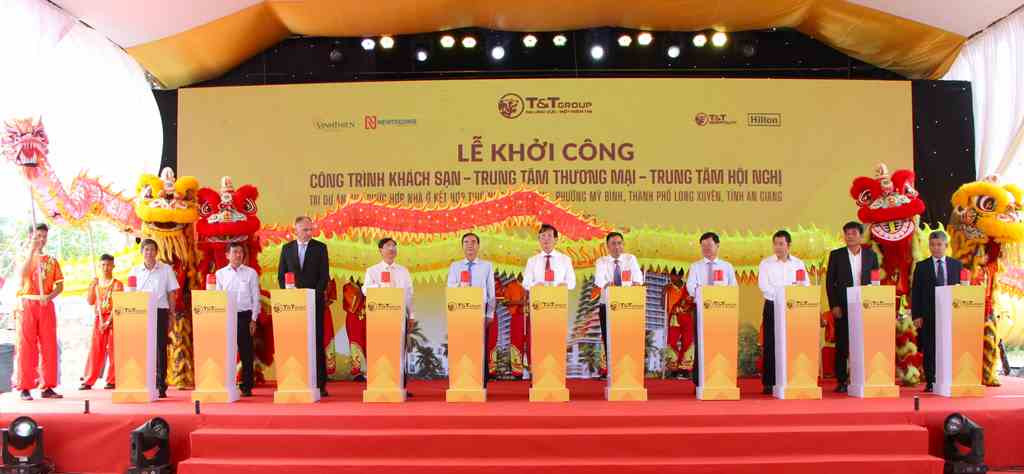 Lễ khởi công dự án khu phức hợp thương mại dịch vụ T&T Group tại Long Xuyên, minh chứng cho sự phát triển của An Giang