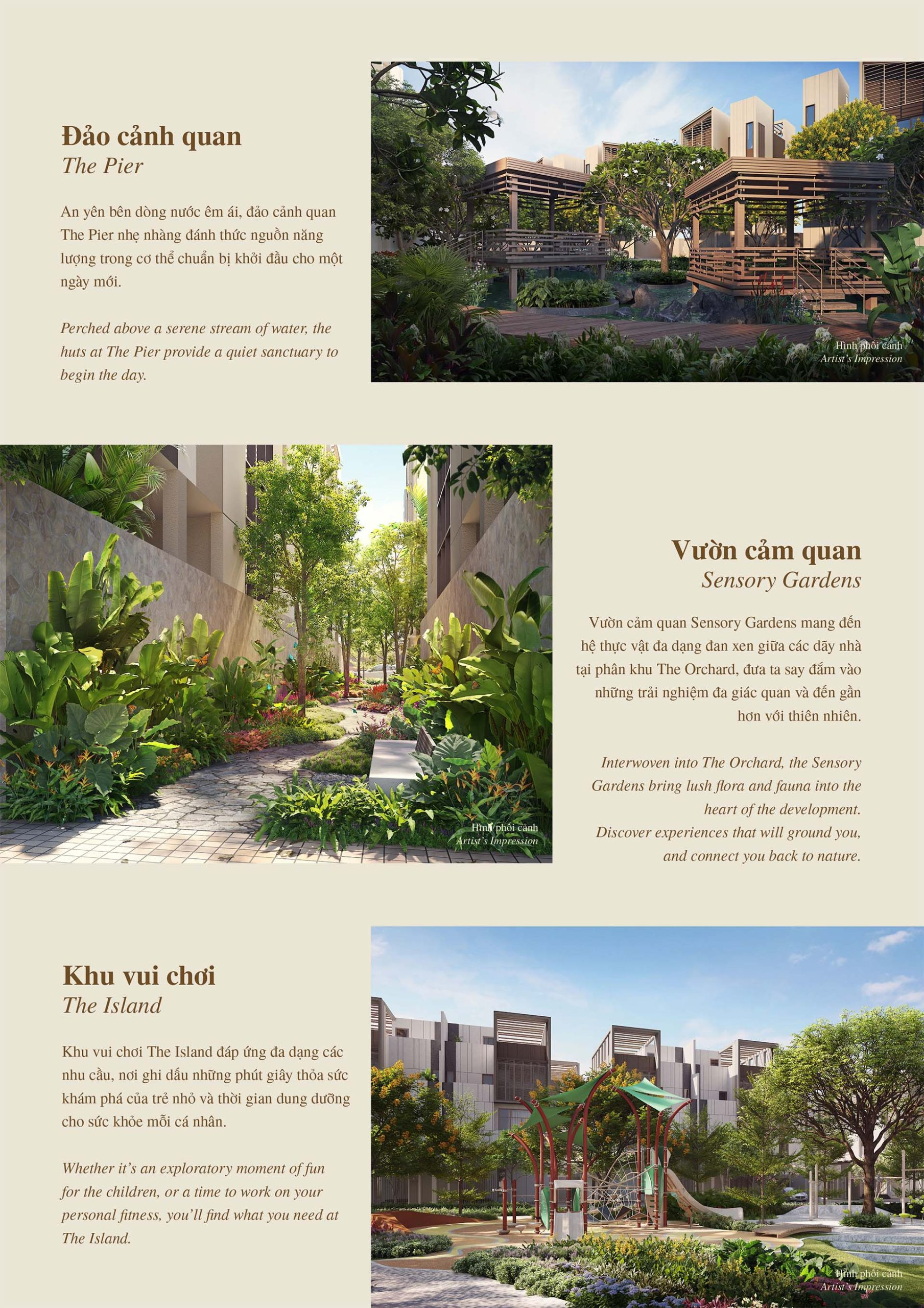 mảng xanh rộng lớn tại dự án Sycamore Bình Dương nhìn từ trên cao