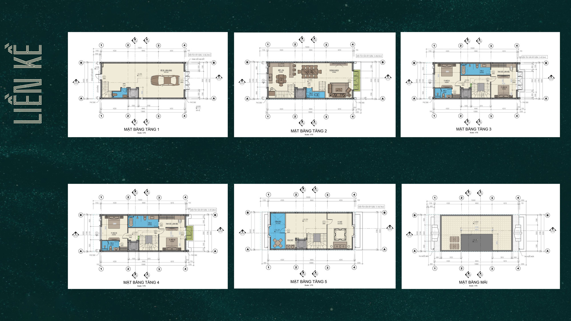 Mặt bằng điển hình sản phẩm liền kề tại Sông Hồng Diamond City Hưng Yên