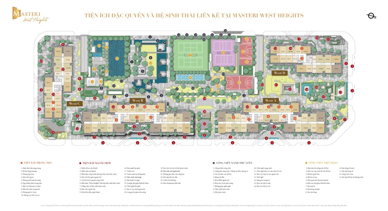 Mặt bằng Masteri West Heights Smart City Tây Mỗ