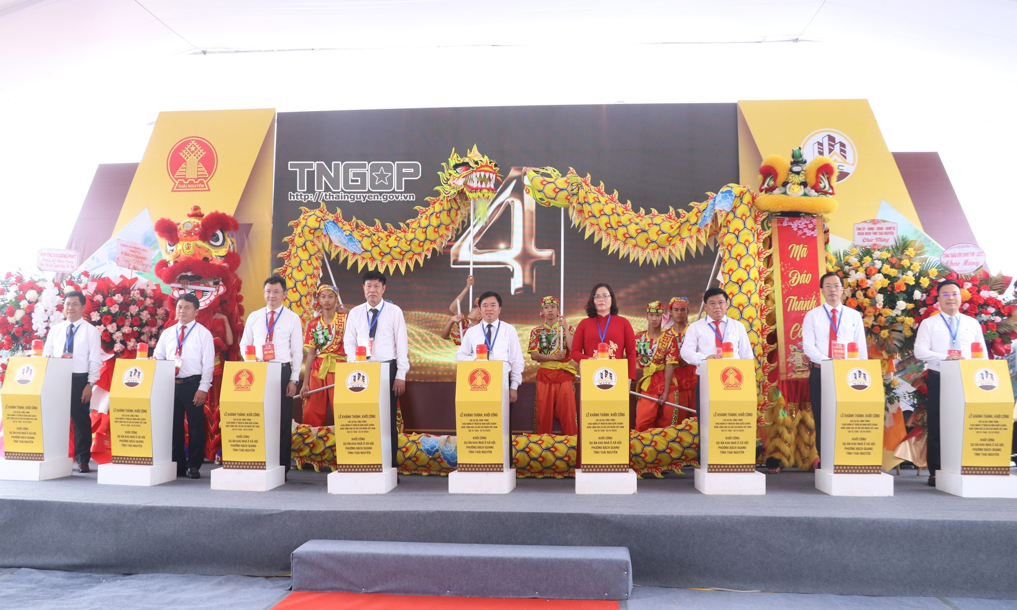 Nghi thức khởi công Dự án khu nhà ở xã hội phường Bách Quang tại Thái Nguyên