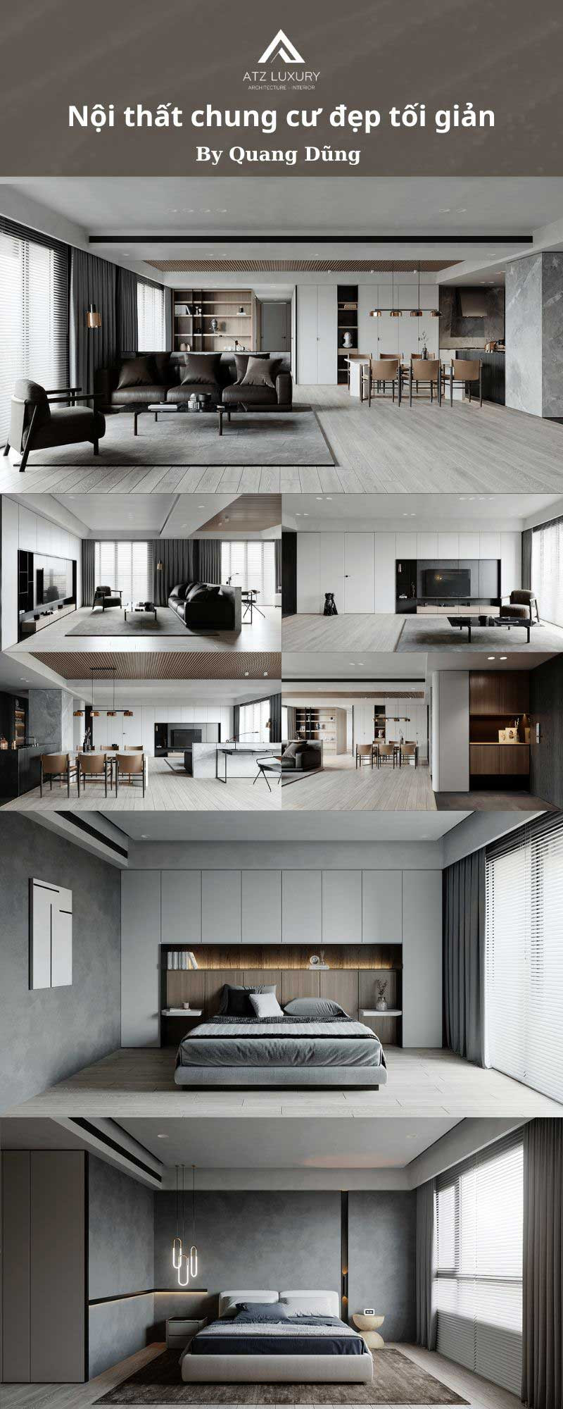 Thiết Kế Chung Cư Cao Cấp: Nâng Tầm Không Gian Sống Đẳng Cấp nội thất chung cư đẹp giản dị