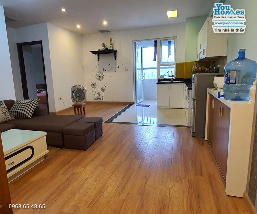 Nội thất phòng khách căn hộ 2 phòng ngủ VP3 Linh Đàm