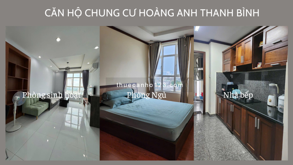 Nội thất phòng khách căn hộ Hoàng Anh Thanh Bình hiện đại