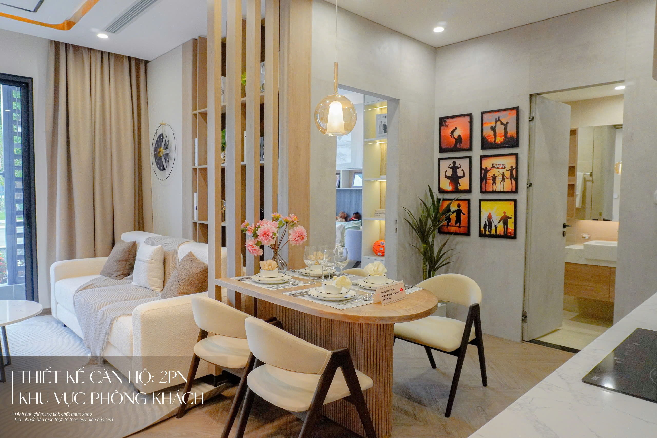 Nội thất phòng khách hiện đại của căn hộ chung cư Vin Thanh Hóa