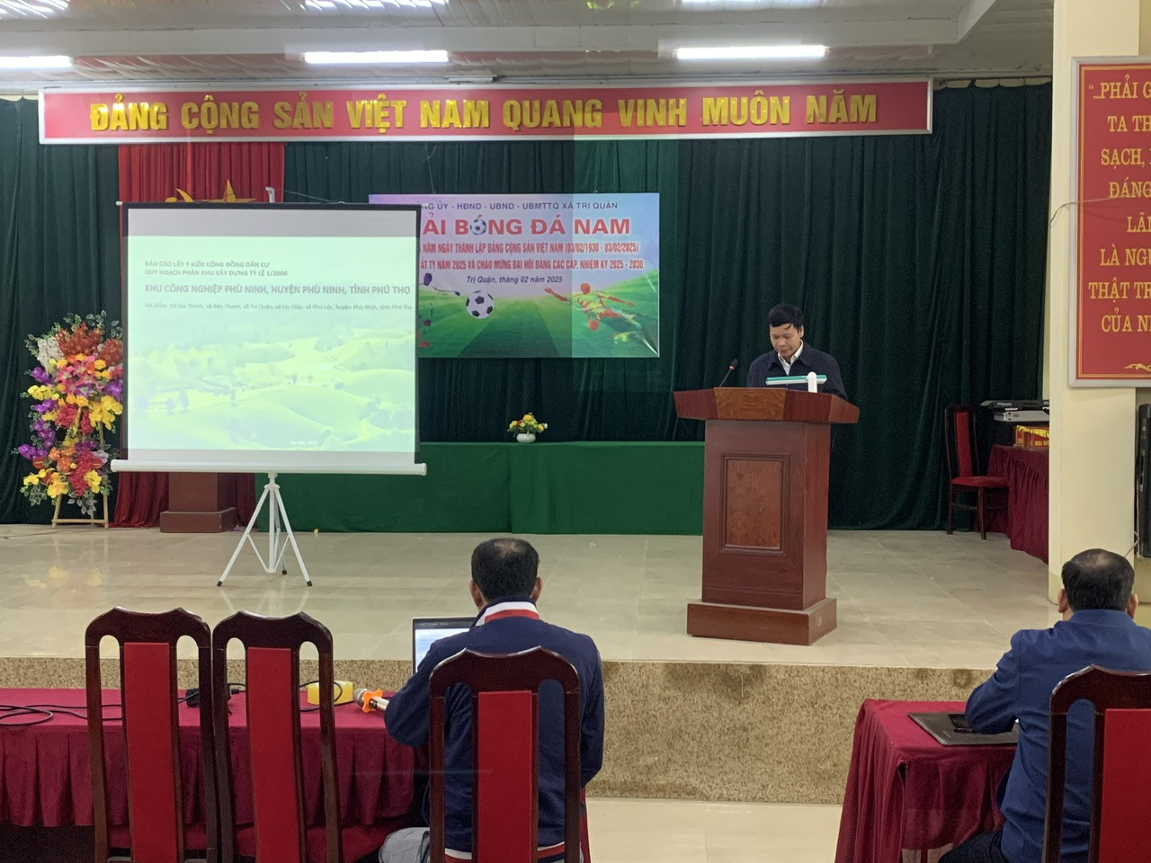 Phó Trưởng Ban Quản lý KCN Phú Thọ phát biểu về quy hoạch khu công nghiệp Phù Ninh