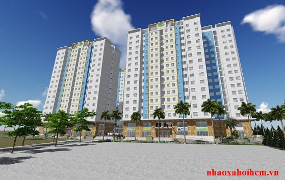 Phối cảnh tổng thể dự án chung cư 35 Hồ Học Lãm tại Bình Tân