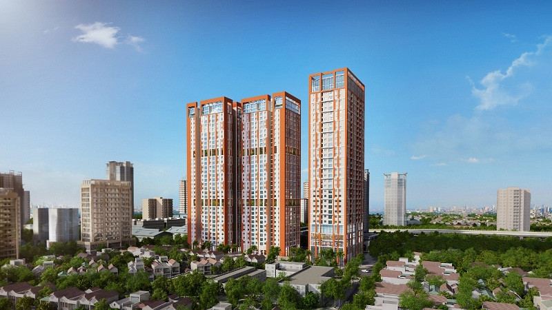 Phối cảnh tổng thể dự án chung cư Hà Nội Paragon Cầu Giấy sang trọng