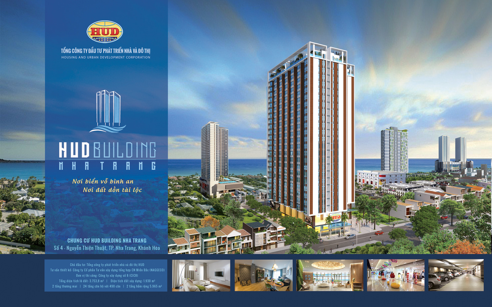 Phối cảnh tổng thể kiến trúc dự án chung cư HUD Building Nha Trang